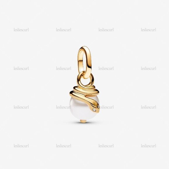 Pandora ME Snake Pearlescent Mini Dangle Charm - Picture 1 of 2